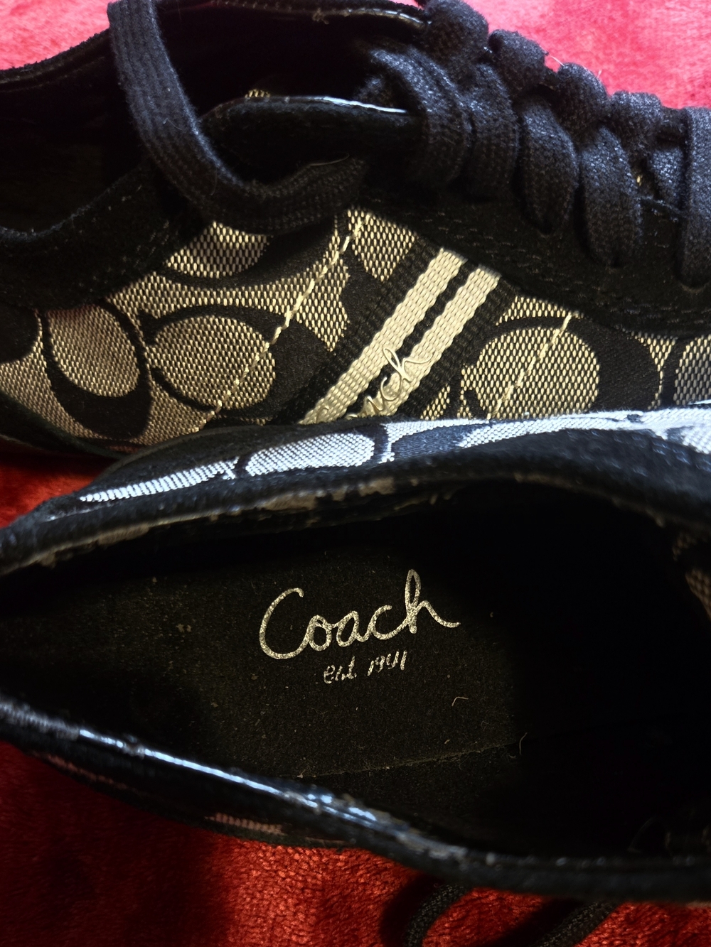 Coach Women Black Signature C Sneaker - Picture 4 of 5
